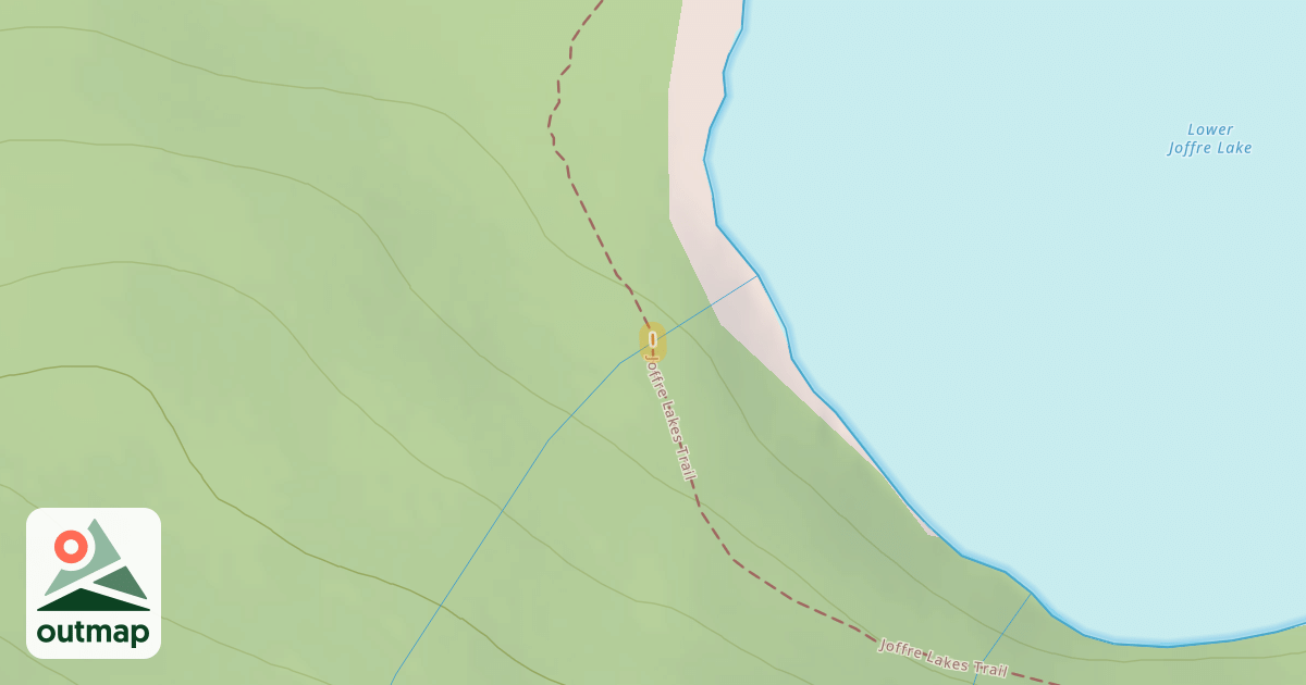 Map of Joffre Lakes Trail