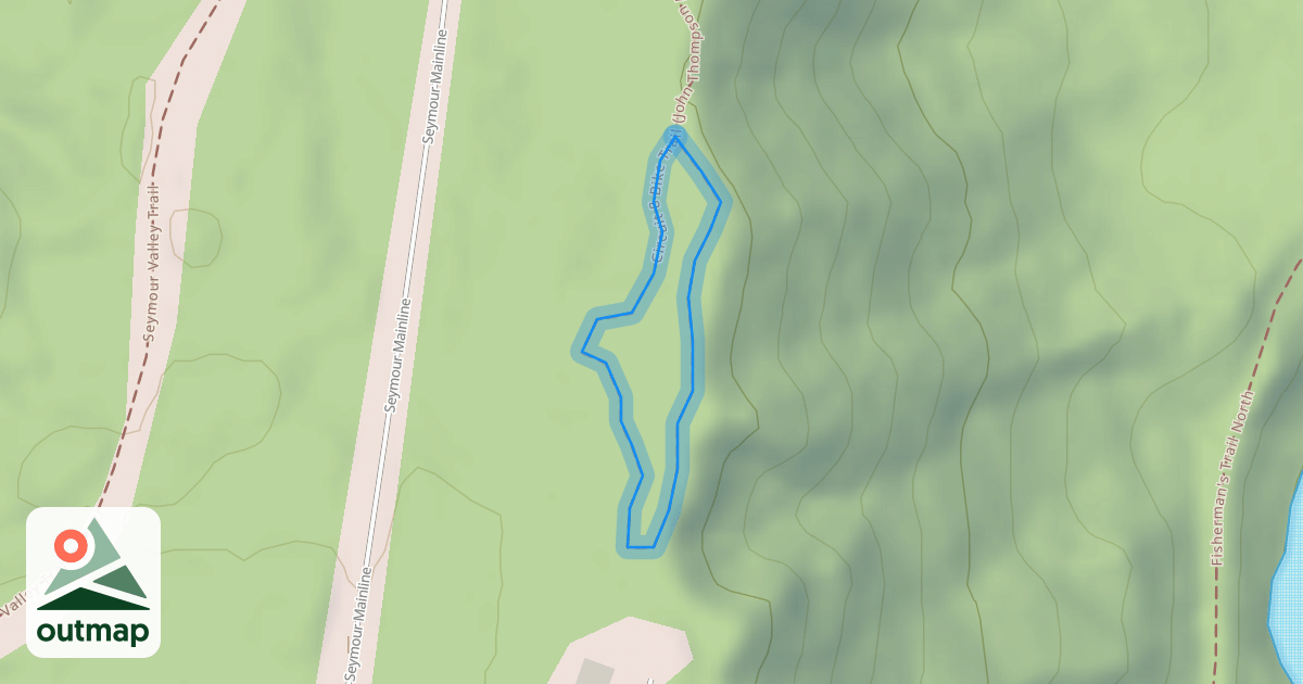 Map of Circuit 8 Bike Trail (John Thompson Loop)