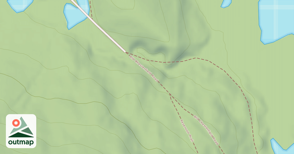 Map of Old Chesterfield Road