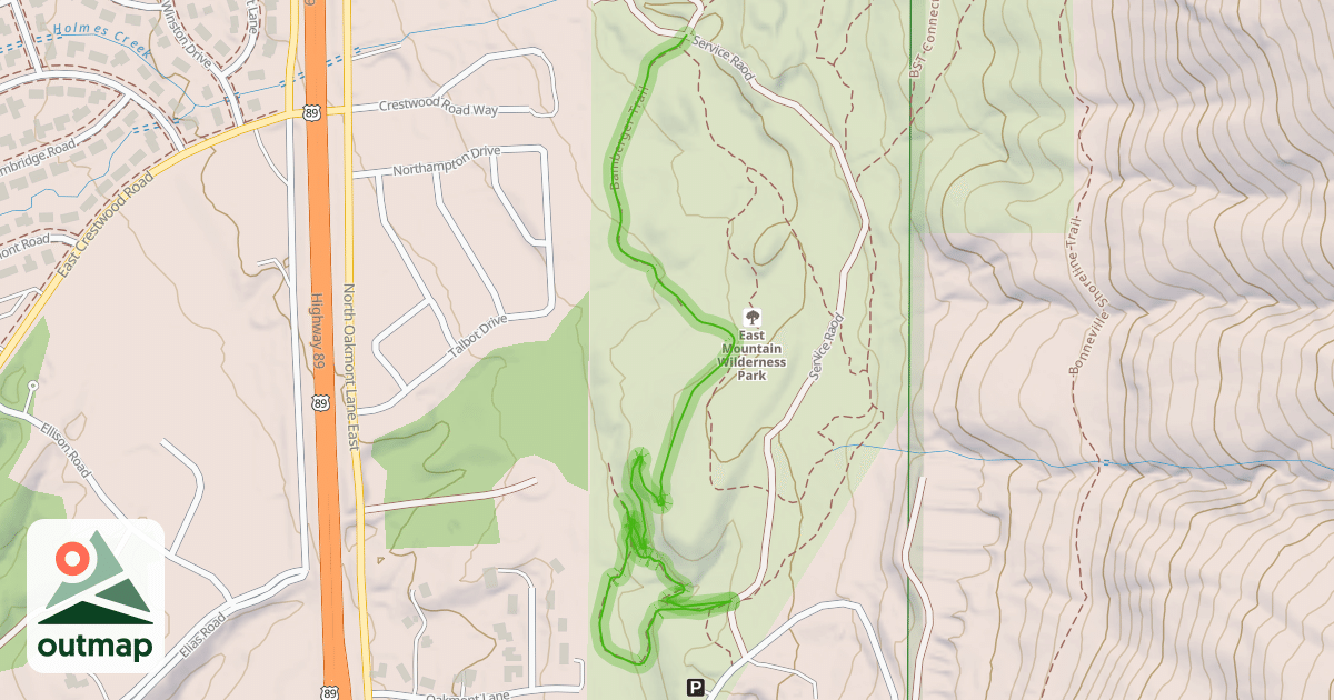 Map of Bamberger Trail