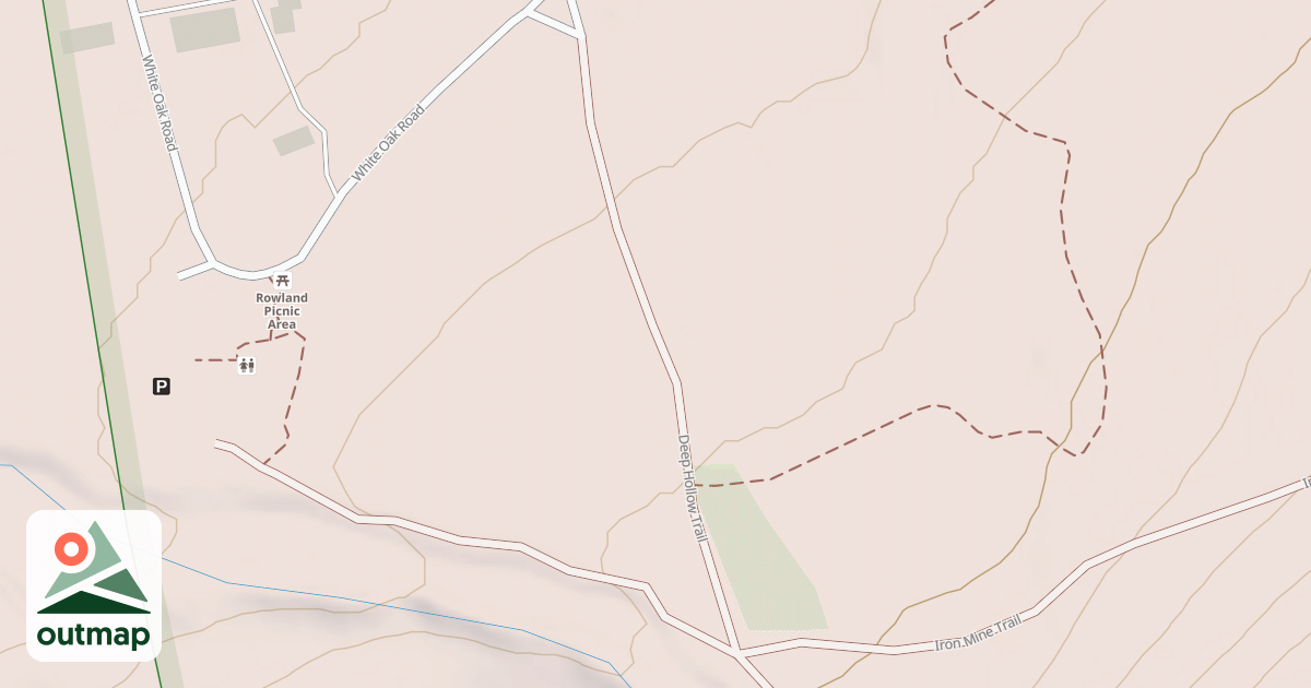 Map of Haldeman & Greenland Tracts - Snowmobile Trails