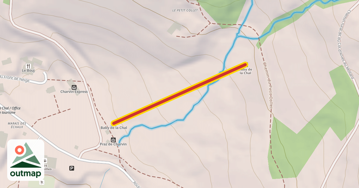 Map of Baby de la Chal