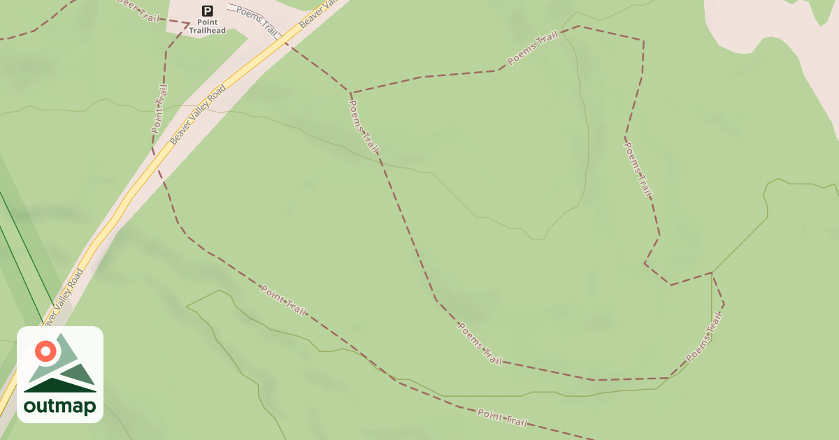 Map of Prince Gallitzin State Park Trails