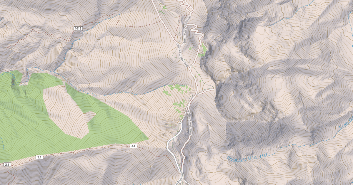 Map preview of HOLMES CREEK