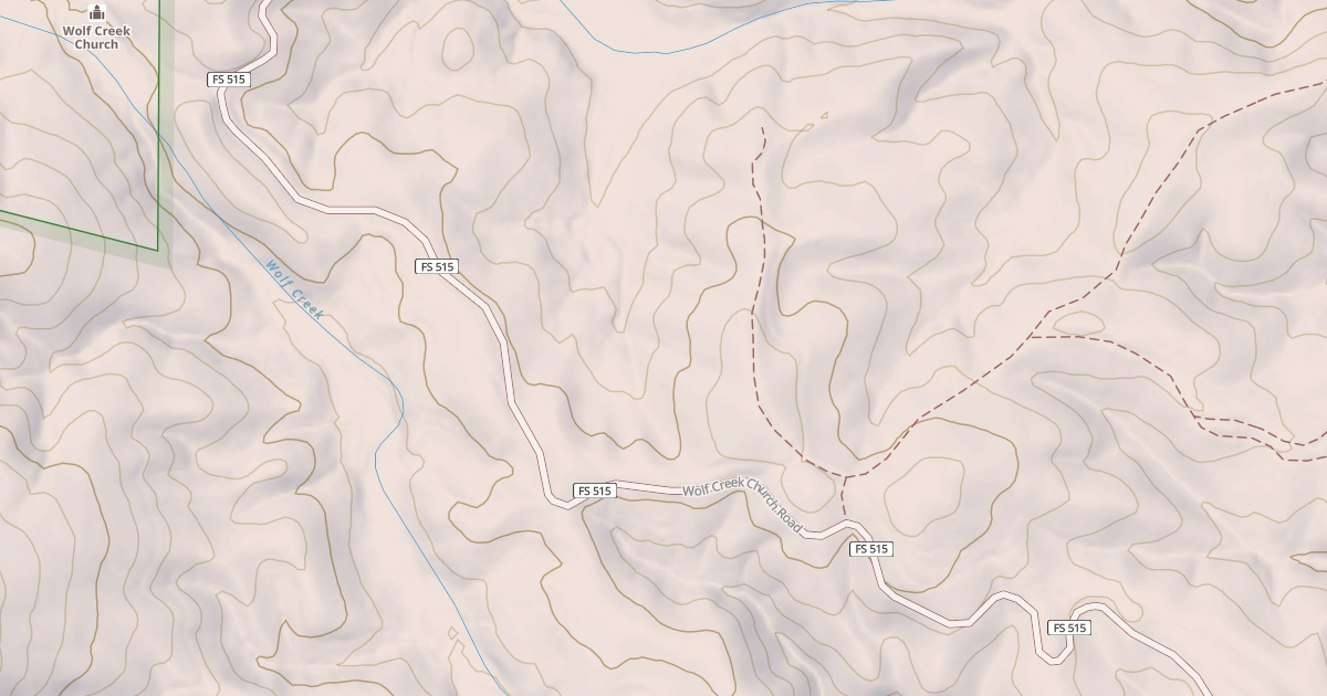 Map preview of WOLF CREEK CHURCH
