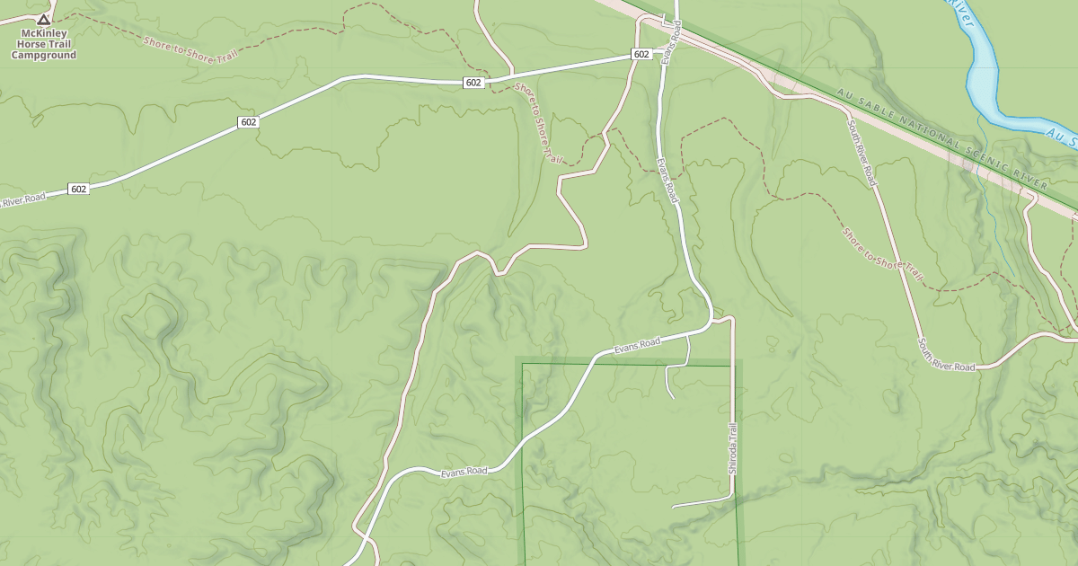 Map preview of EVANS