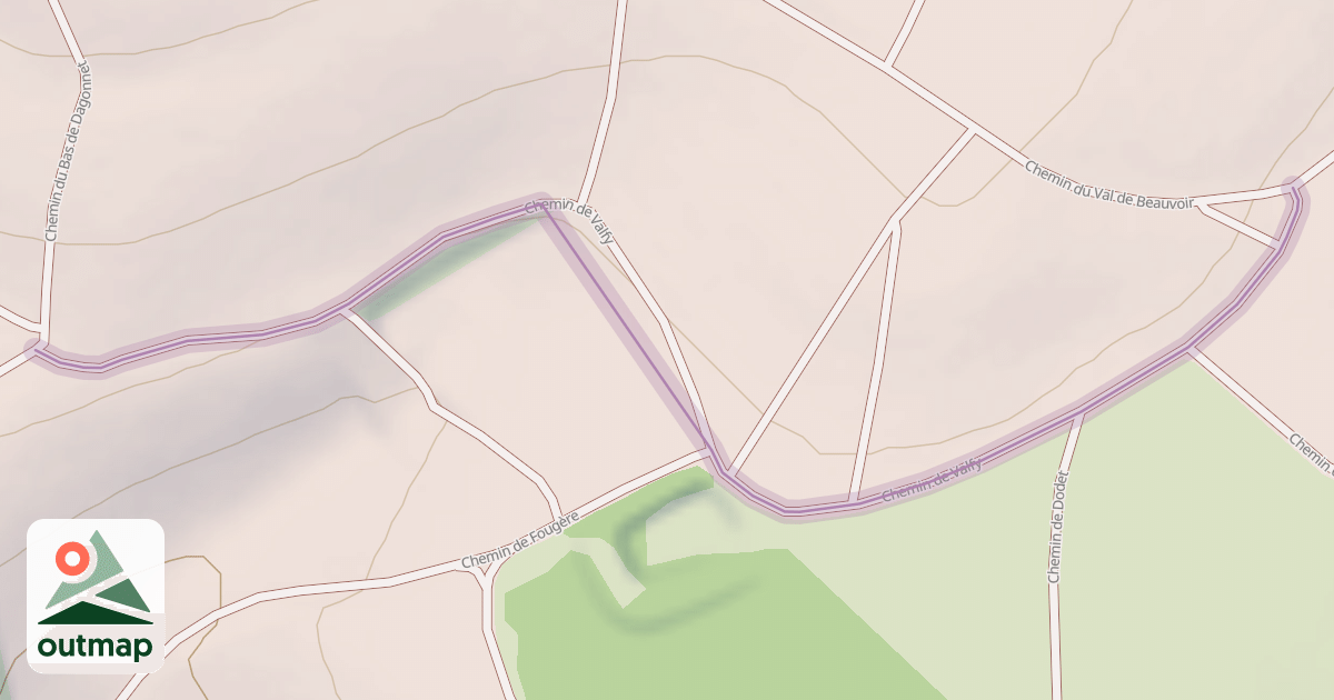 Map of Chemin de Valfy