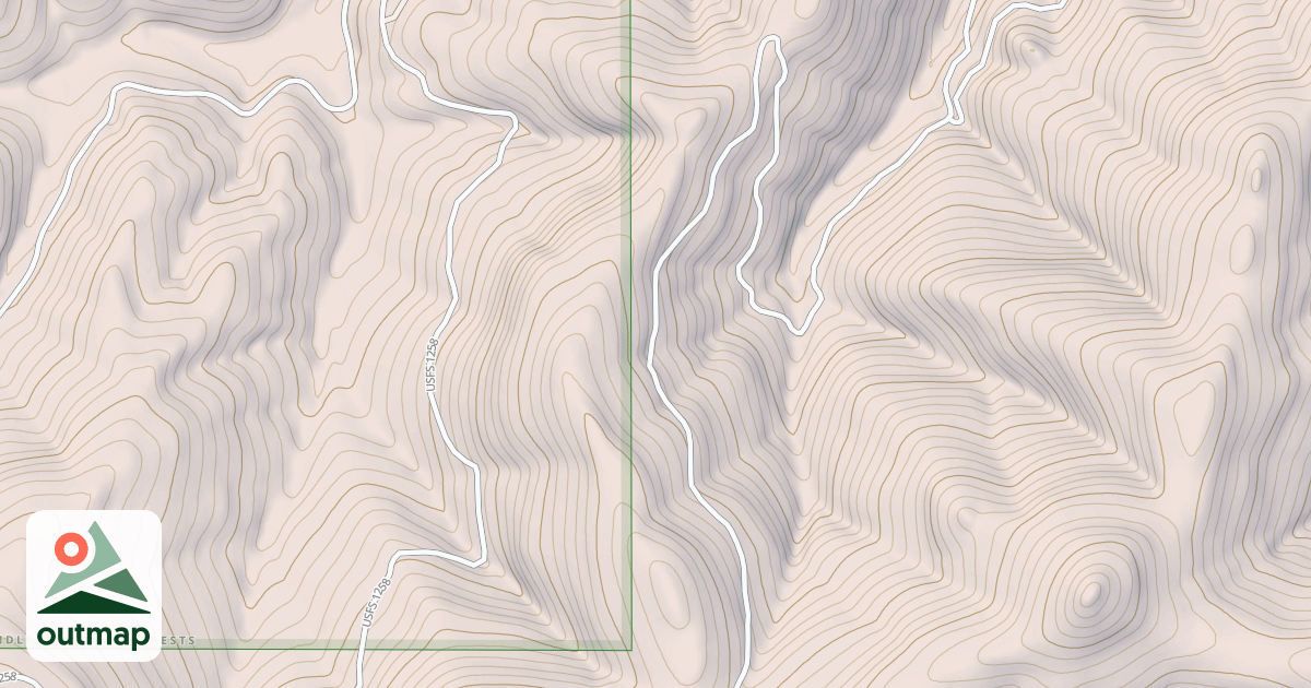 Map of Bluff Spur Connection Ohv