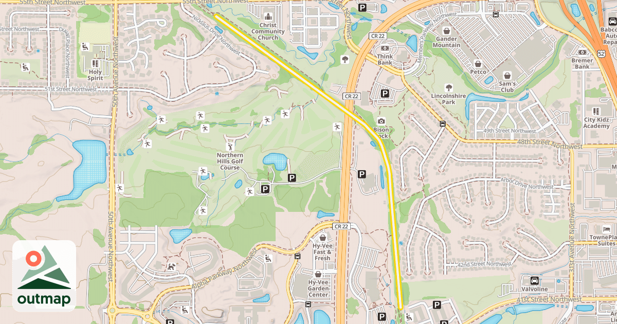 Map of Douglas State Trail
