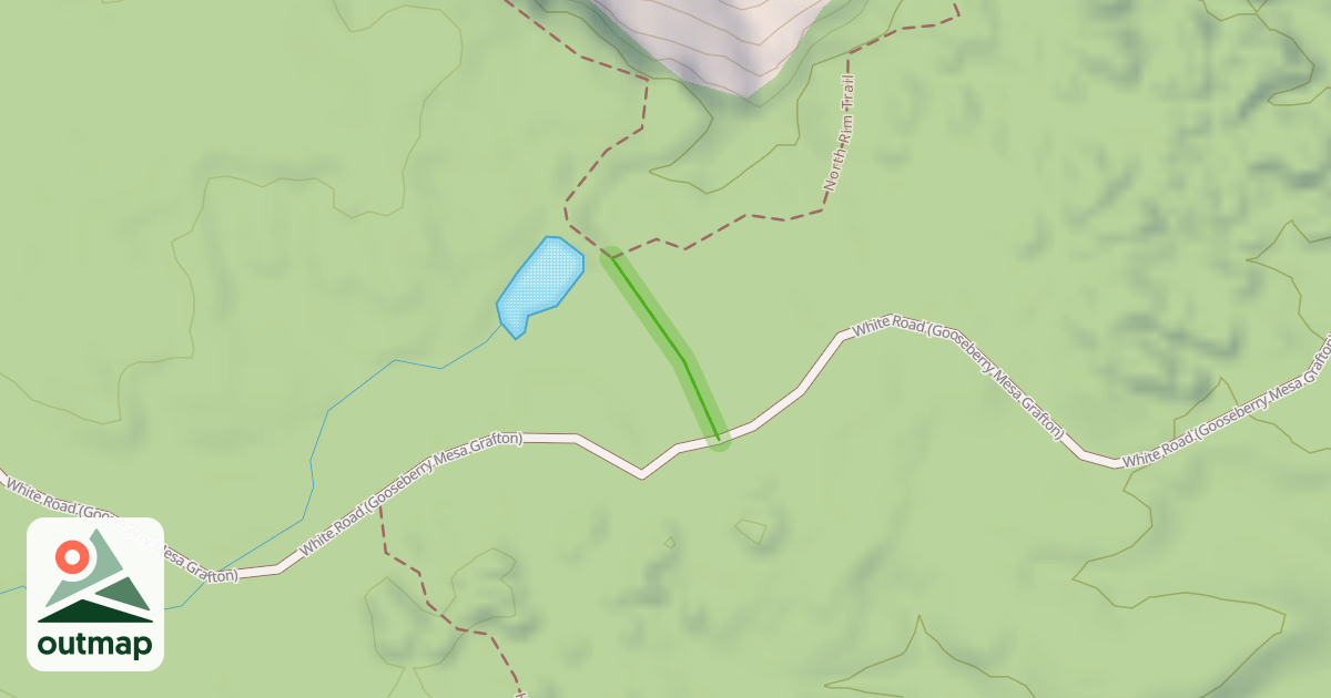 Map of North Rim Cnnector Trail
