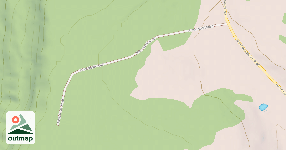 Map of HINER NORTH