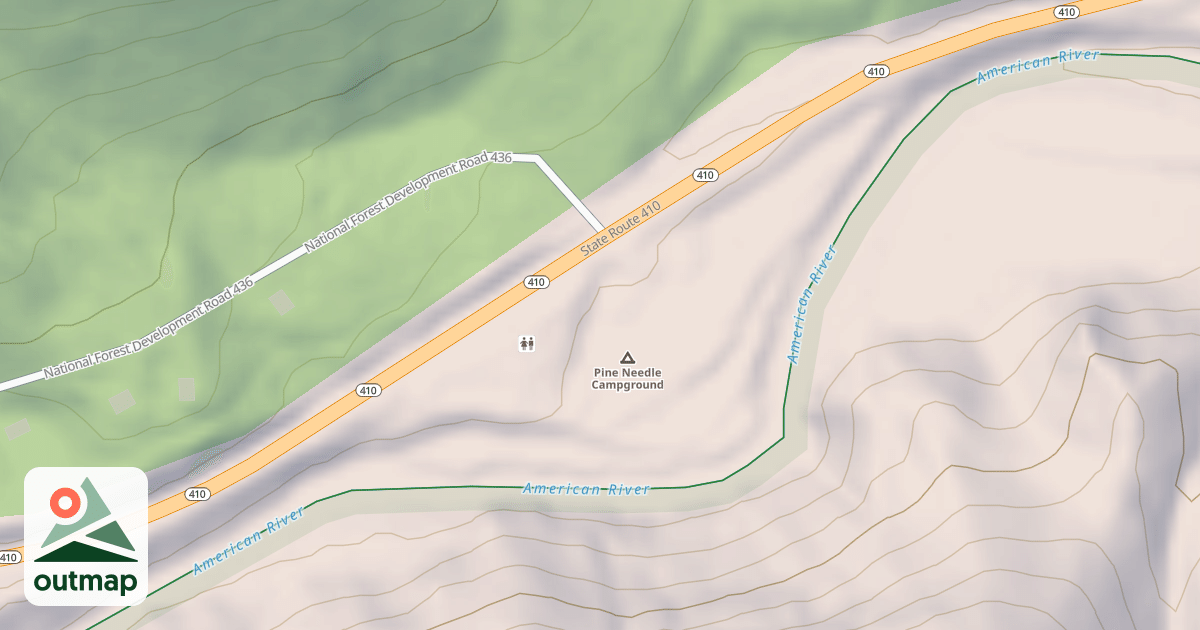 Map of PINE NEEDLE CAMPGROUND