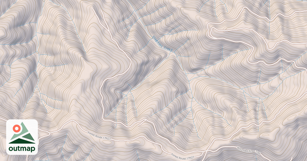 Map of WASHINGTON PEAK
