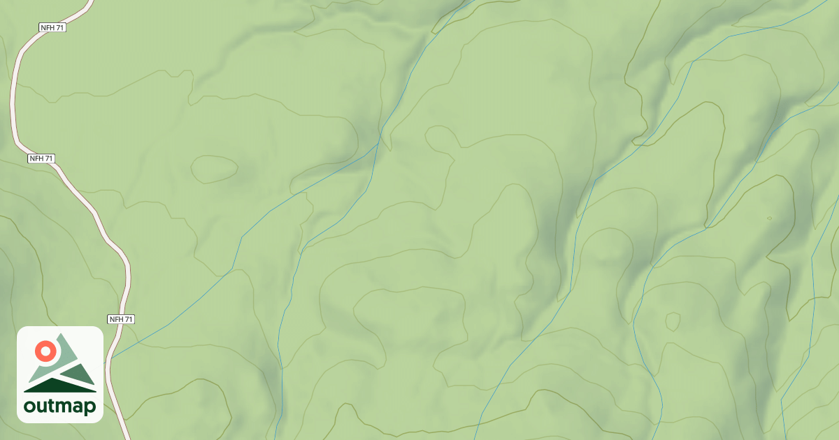 Map of CARMEN VALLEY SPUR