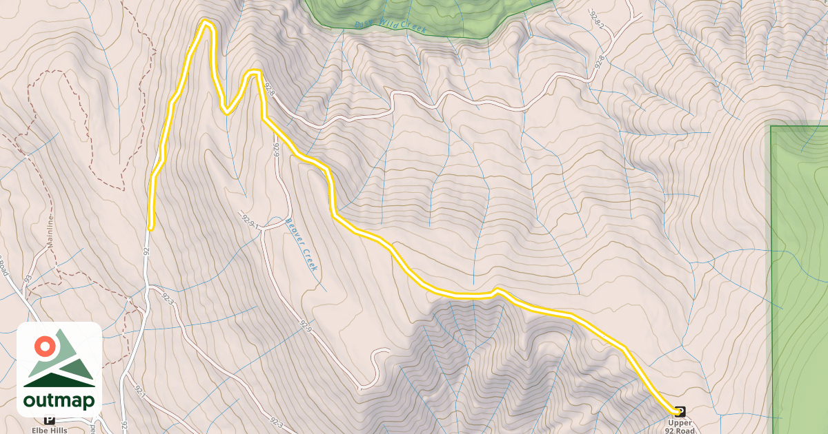 Map of 92 Road