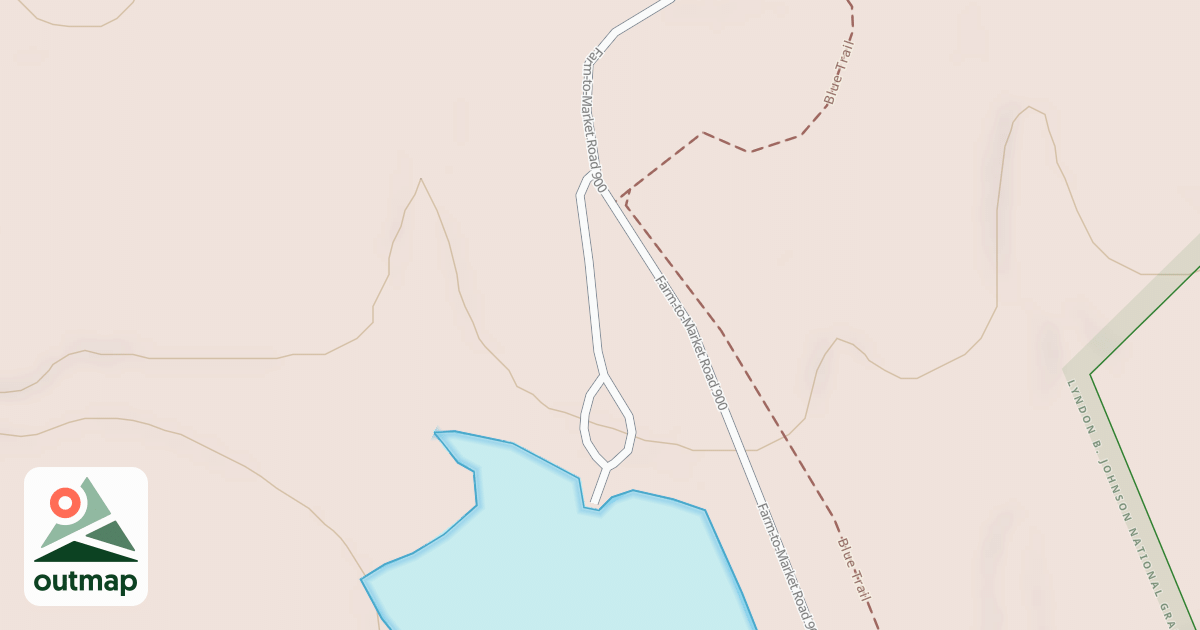Map of COTTONWOOD LAKE