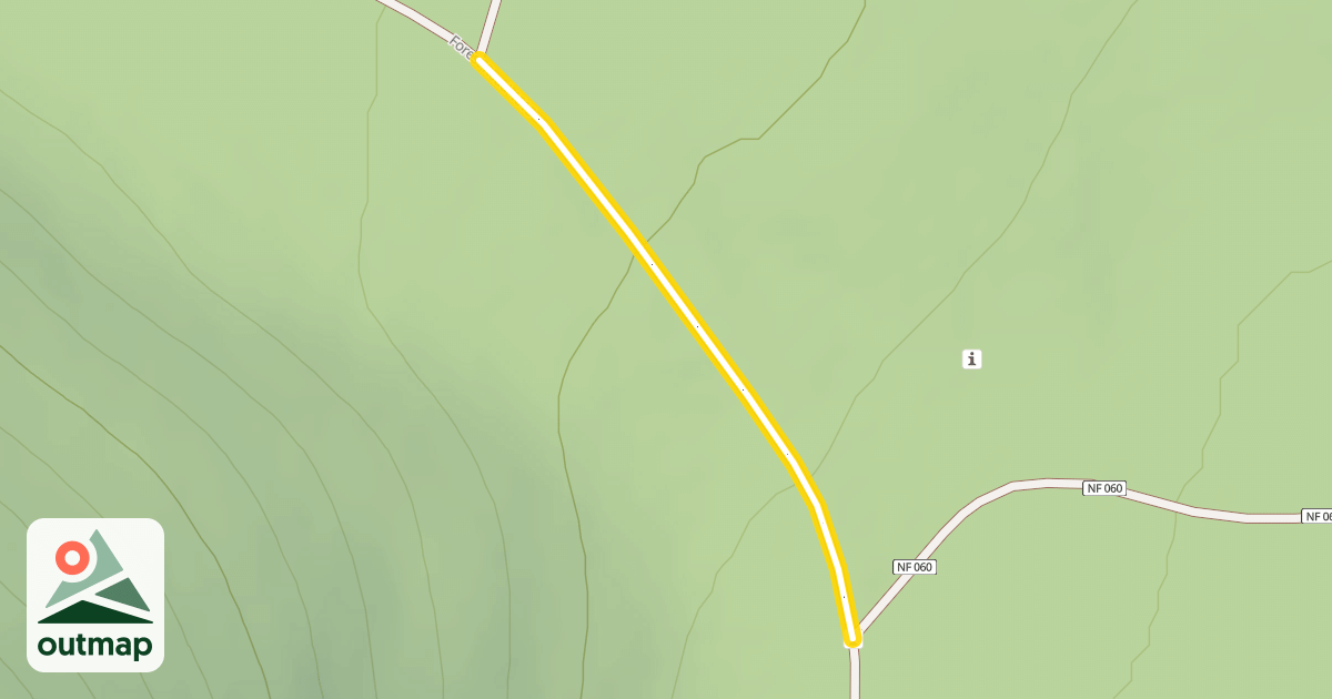 Map of Forest Road 4615