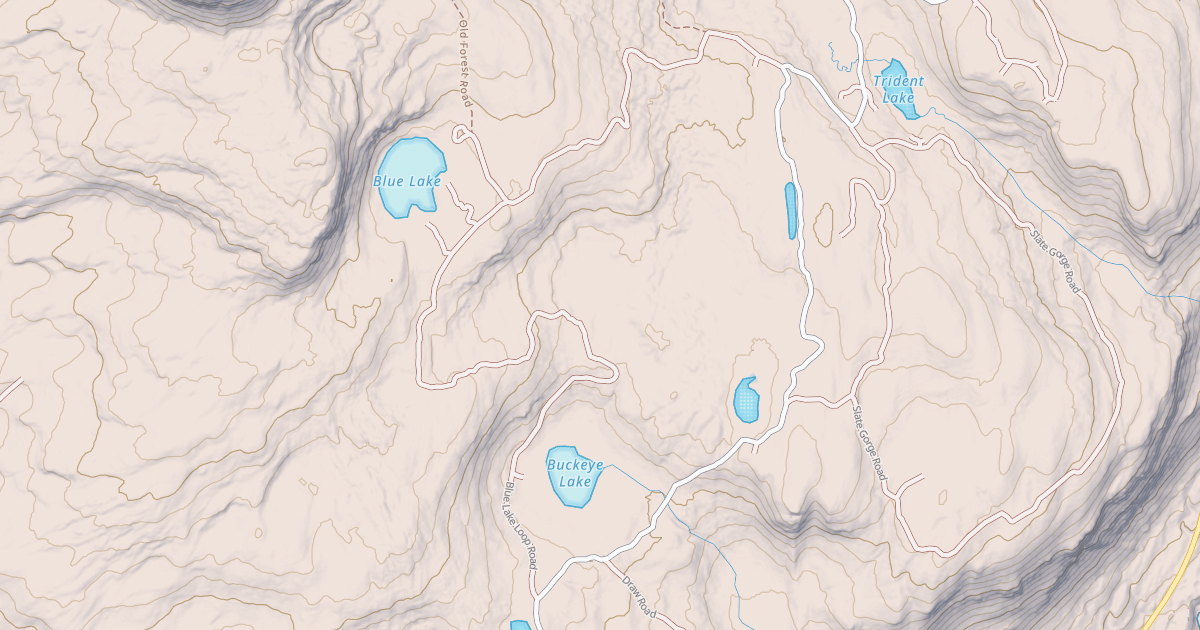 Map preview of BLUE LAKE LOOP