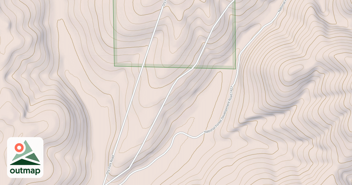 Map of LOWER DRY GULCH