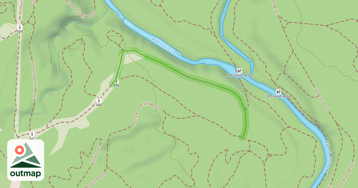 Map of Shady Springs Trail