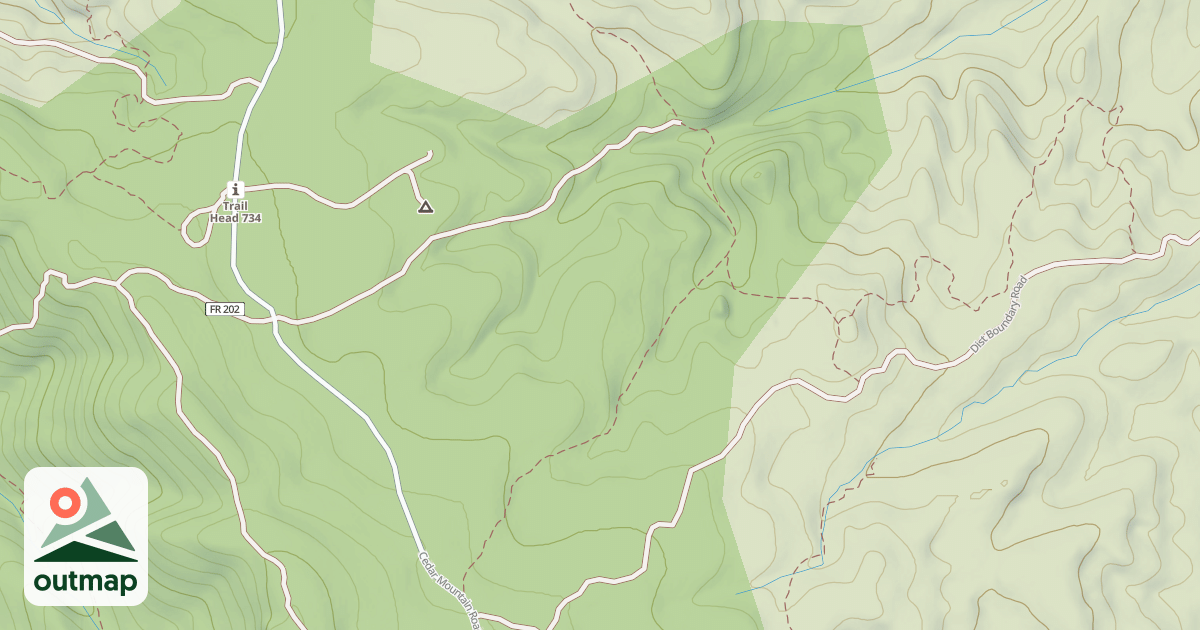 Map of Turkey Creek