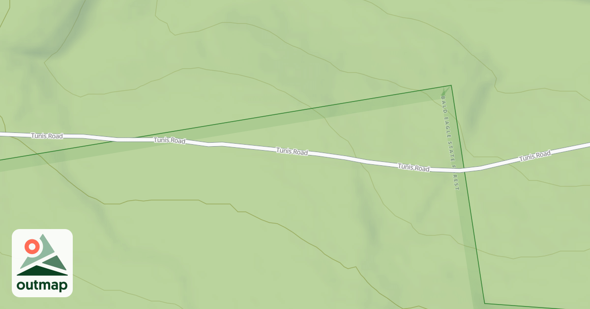 Map of Bald Eagle State Forest Snowmobile Trails