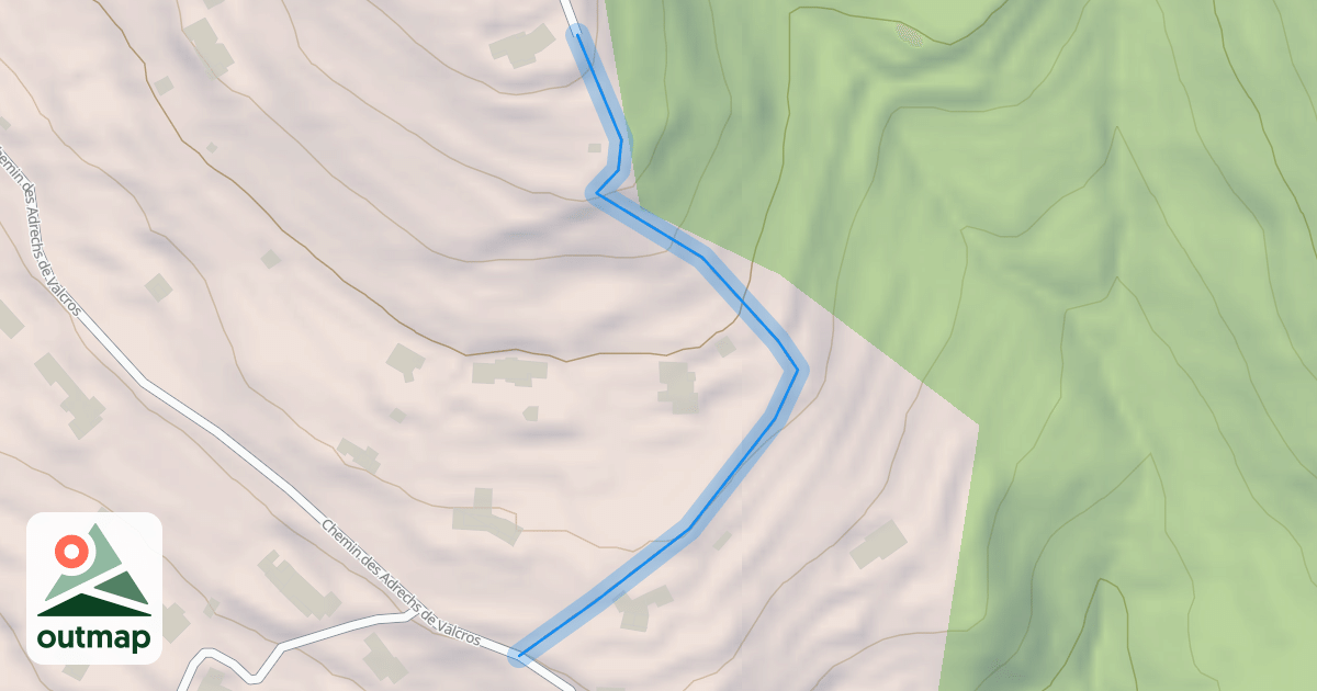 Map of Chemin de la Gipière Bas