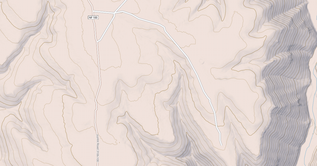 Map preview of USFS National Forest System Roads {D70A8B3F-FB14-4526-9147-7A6E4195C0B4}