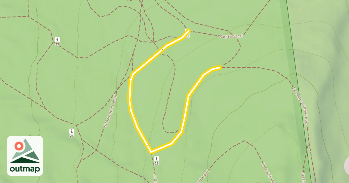 Map of East Mountain Loop