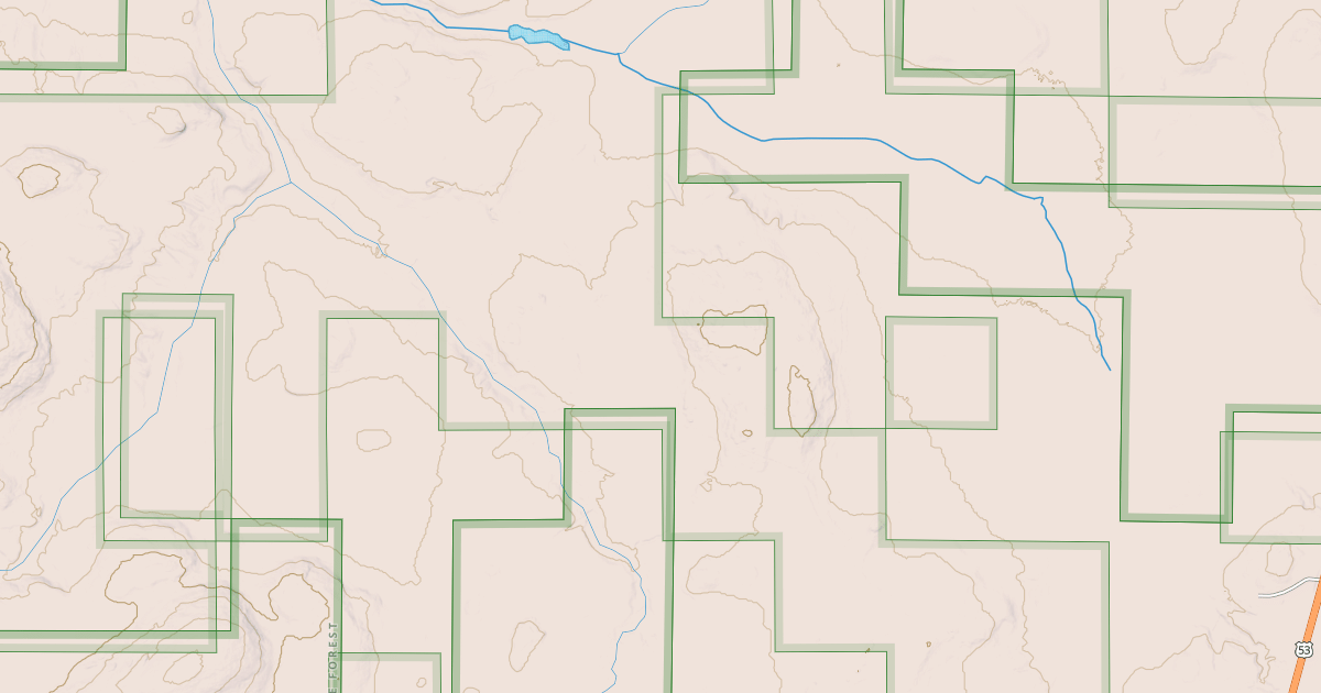 Map preview of E.BRANCH RAT ROOT RVR SPUR B