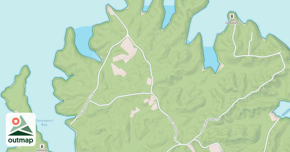 Map of KUTTAWA LANDING ROAD