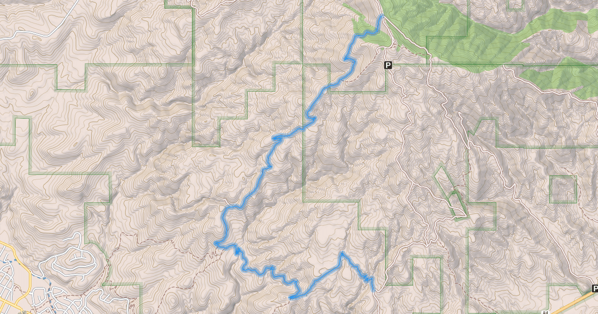 Map preview of Route #G Lucky Peak Road