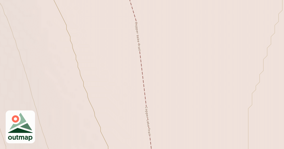 Map of Copper Lake Trail