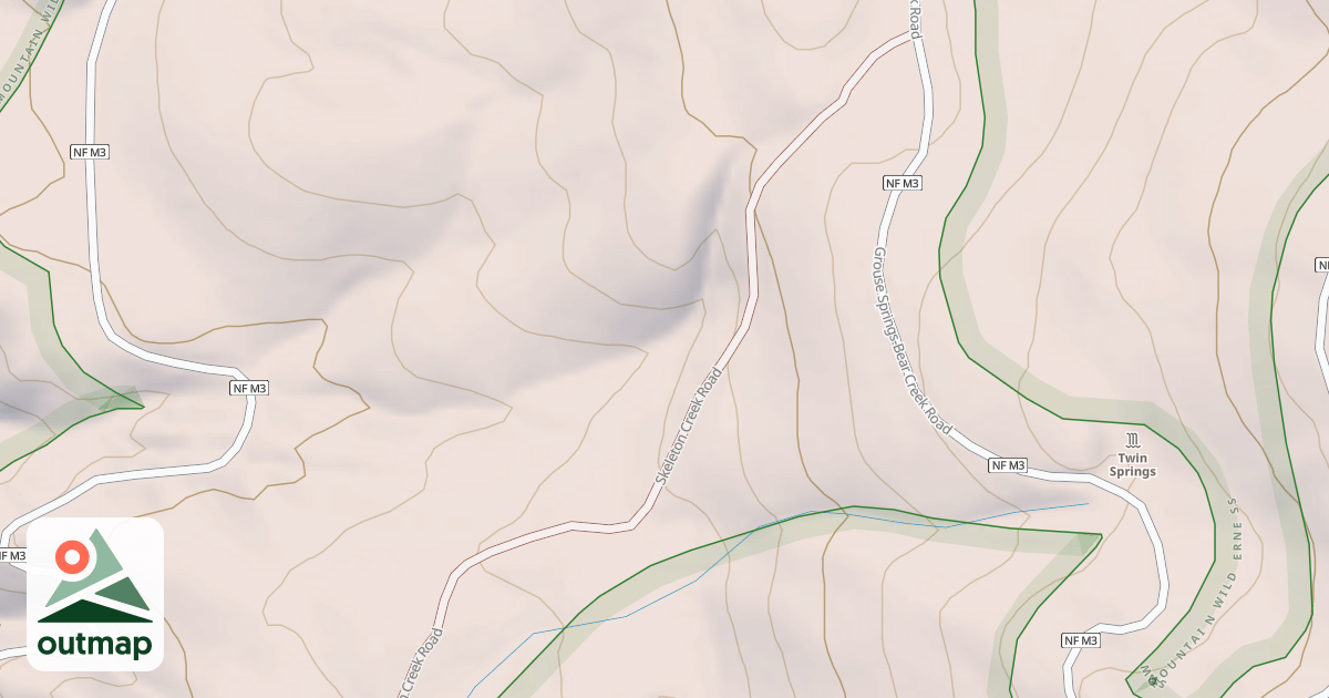 Map of SKELETON CREEK