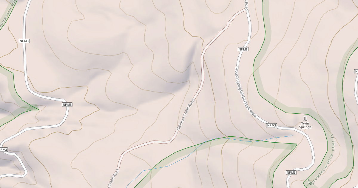 Map preview of SKELETON CREEK