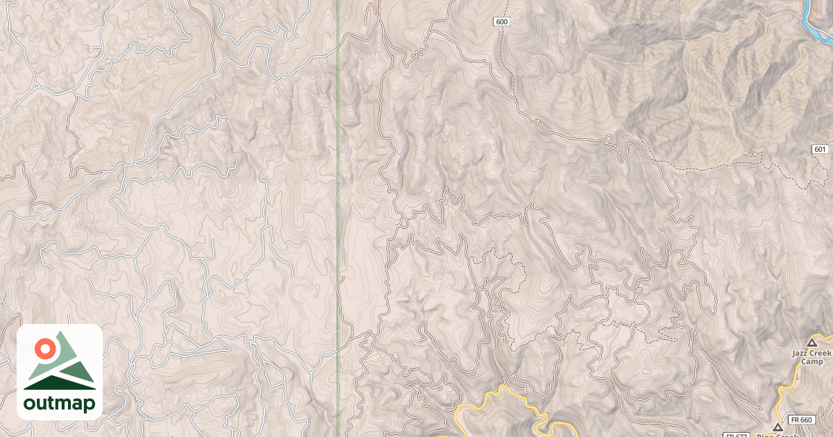 Map of ELK MOUNTAIN