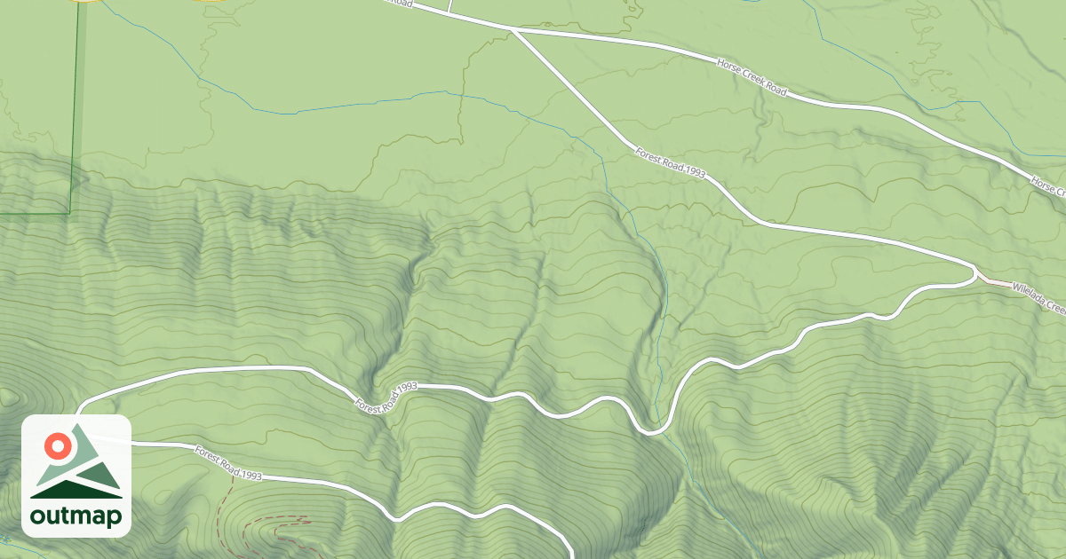 Map of EAST FORK & WAPITI