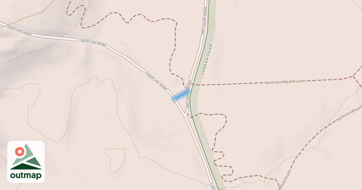 Map of McCollum Road