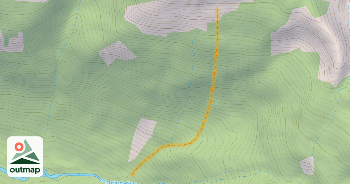 Map of Bluewater Chutes