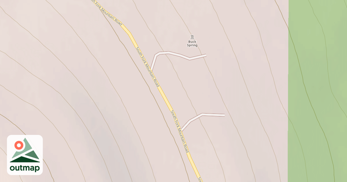 Map of DOE ROCK DISPERSED