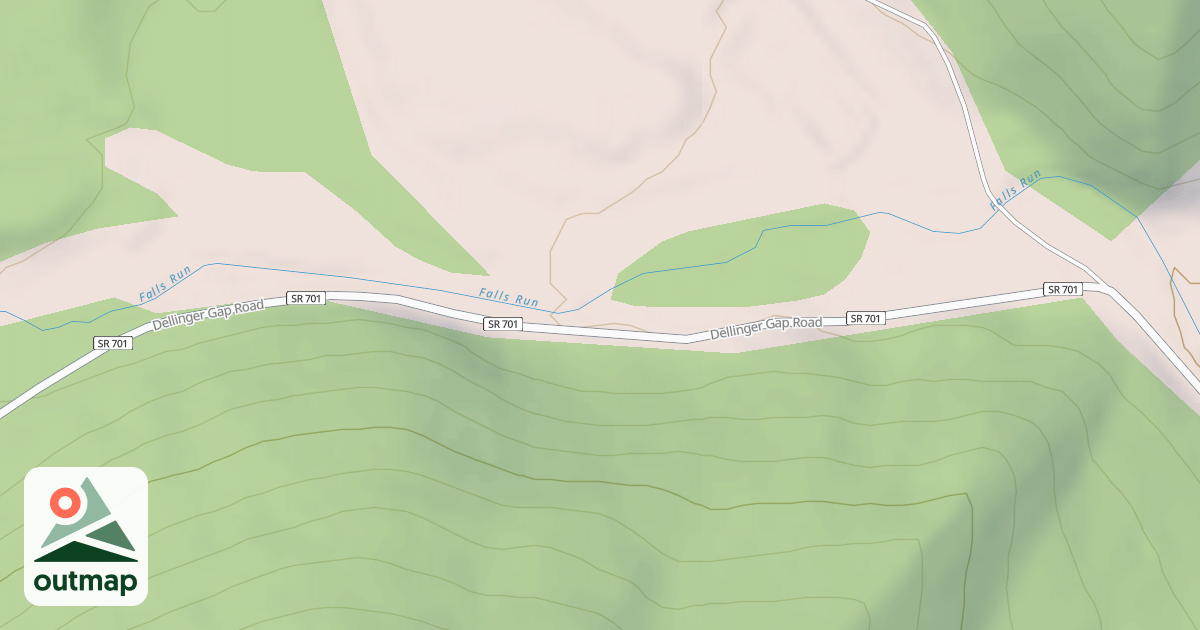 Map of DELLINGER GAP