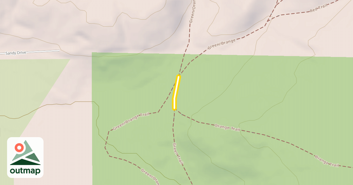 Map of Green/Orange Trail
