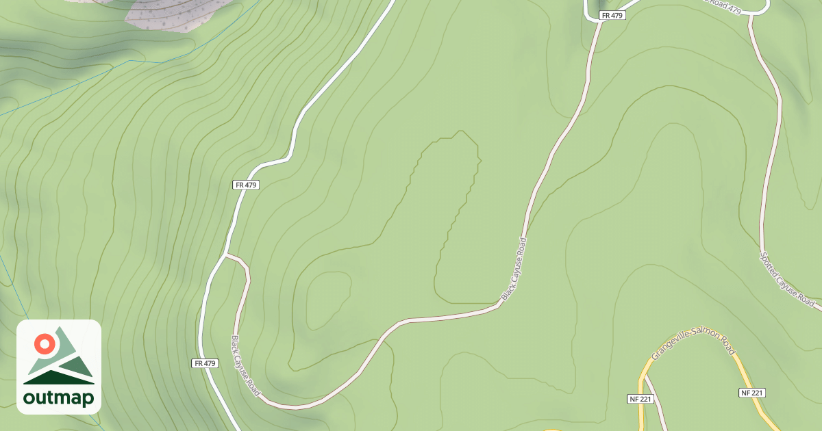 Map of BLACK CAYUSE