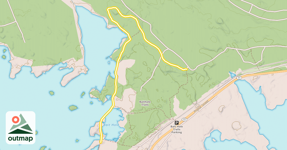 Map of Bait Hole Loop