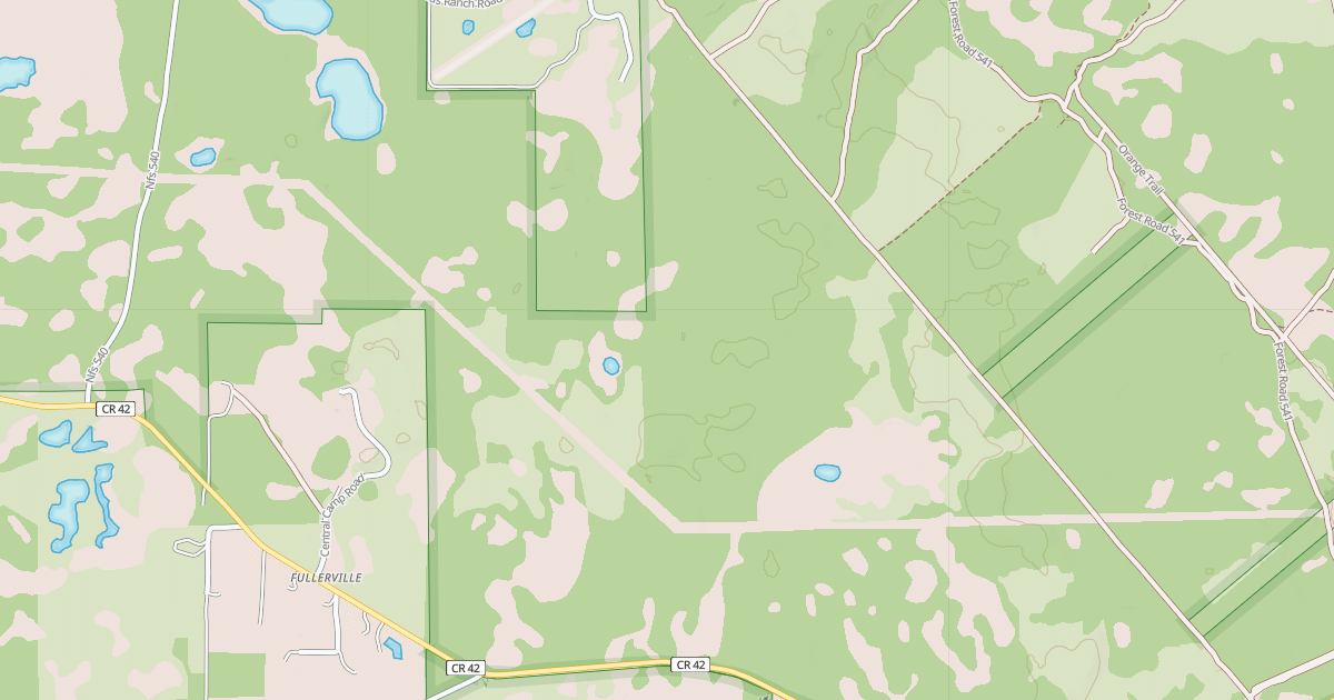 Map preview of USFS Motor Vehicle Use Map Roads {8841F36F-F7E6-4AB2-A3D5-ECC70A12BE92}