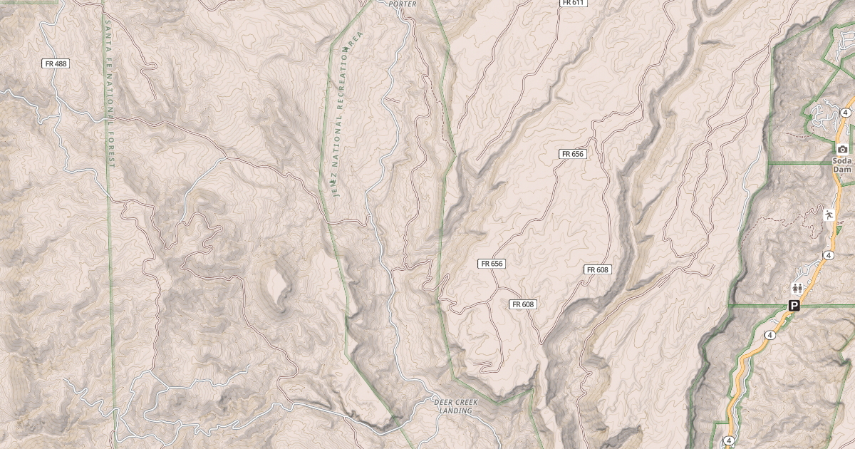 Map preview of LAKE FORK CANYON