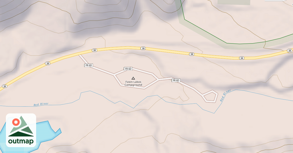 Map of FAWN LAKES