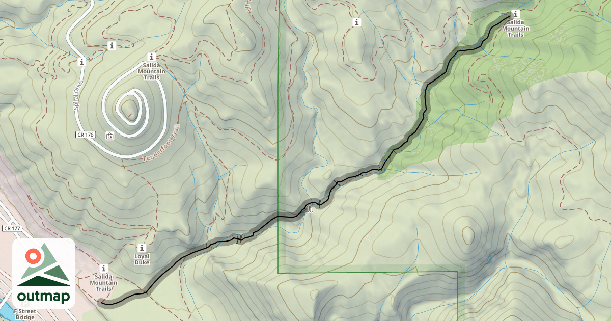 Map of Lower Sand Dunes Trail