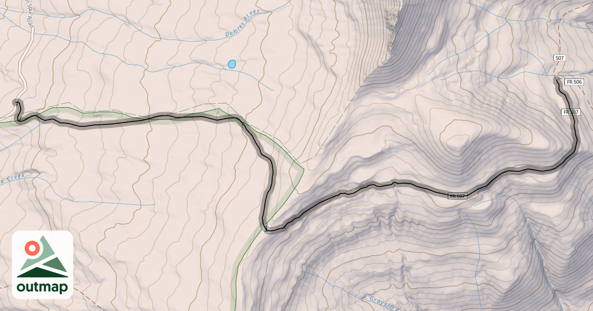 Map of Colorado Trail (Segment 25)