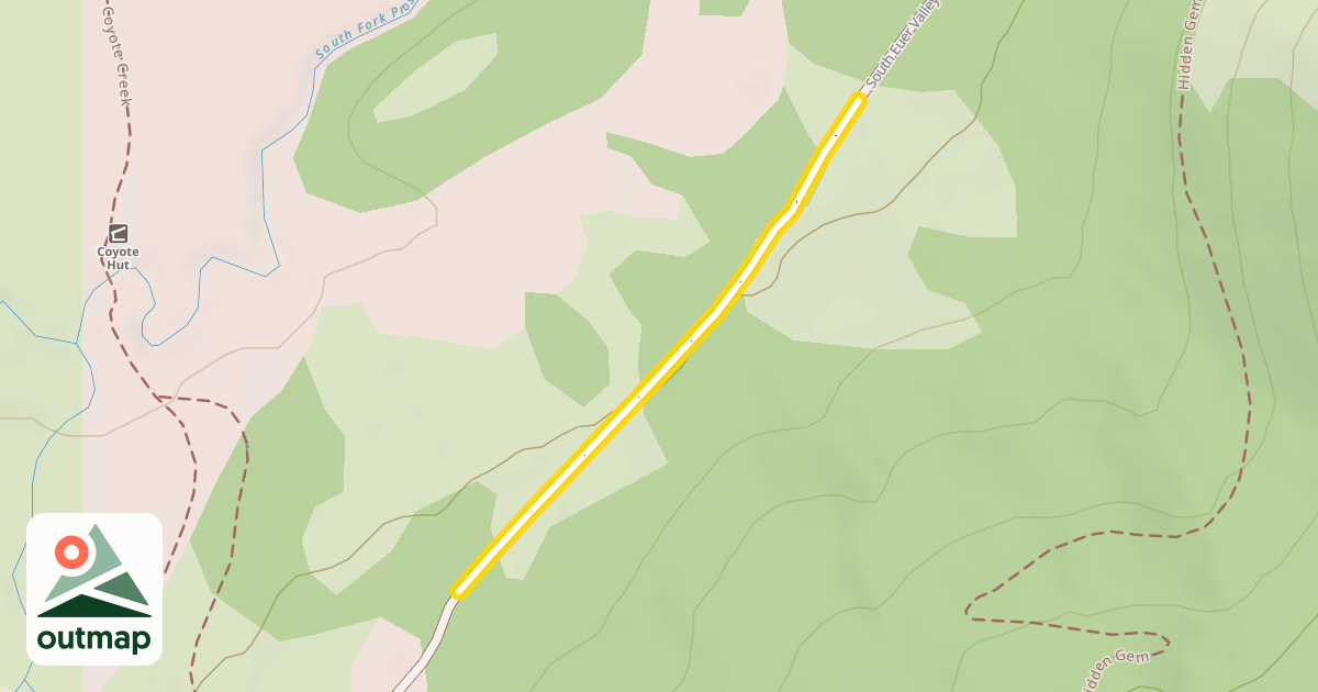 Map of South Euer Valley Road
